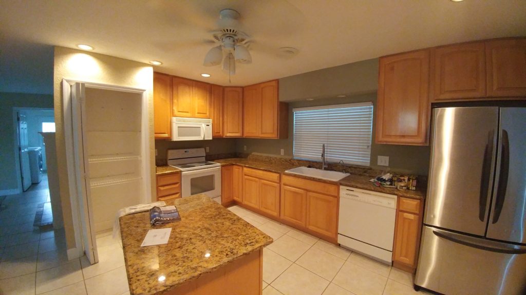 Kitchen of indian river home before remodel; Indian river interior design; MGSD