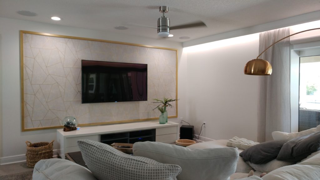 Television sitting room; Indian river interior design; MGSD