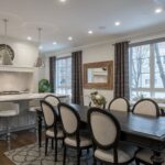 Open concept kitchen with dining room and rug, rugs and interior design, MGSD