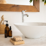 Vessel sink in bathroom; sink design styles; Michael Gainey Signature Designs