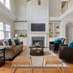 Transitional decor living room; MGSD transitional interior design