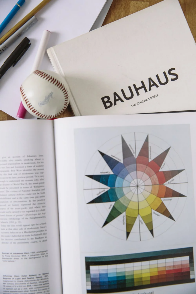 Bauhaus design book; MGSD interior design from the 1920s