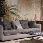 Custom sofa in living room; Michael Gainey Signature Designs custom sofa